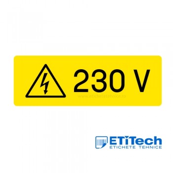 Etichete indicator 230V 88x30mm