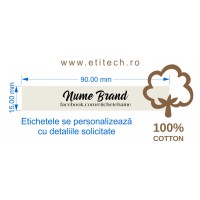 Etichete din bumbac personalizate